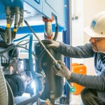Servicetechniker bei der Wartung